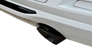 BMW 335i Performance Exhaust - Rear - CORSA Performance - Cat Back, Touring, Dual Rear Exit, Single 3.5in Tip - Black - `12-`17